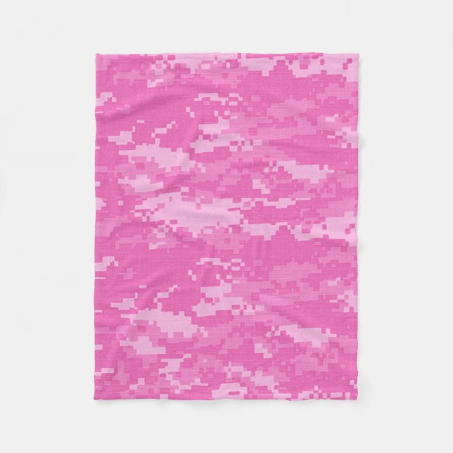 Rosa ARMY ACU Camo Camouflage Fleece Blanket (Framsidan)