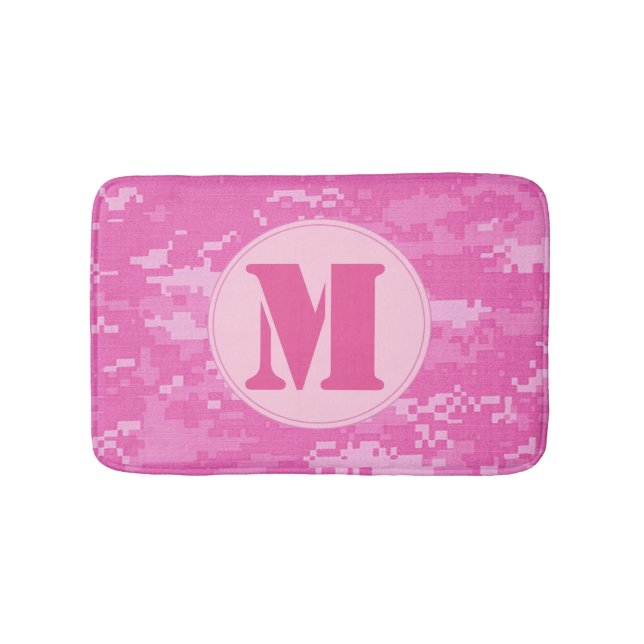 Rosa ARMY ACU Camo Camouflage Mönster Bath Mat Badrumsmatta (Framsidan)