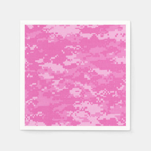 Rosa ARMY ACU Camo Camouflage Mönster Napkins Pappersservett