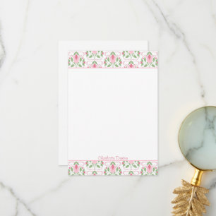 Rosa Art Deco Baby Shower Tackkort Tack Kort