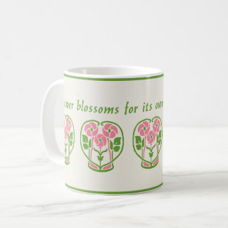 Rosa Art nouveau Flowers Coffee Mugg