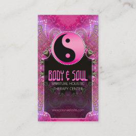 Rosa Artistry YinYang New Age Yoga Affärskorts Visitkort