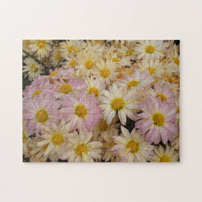 Rosa Asters Puzzle Pussel (Horisontell)