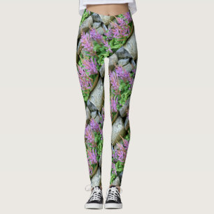 rosa astilbe grått leggings