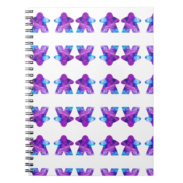 Rosa Astral Himlar Meeple Anteckningsbok (Framsidan)