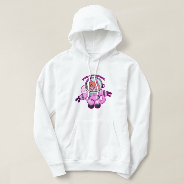 rosa, astronaut. [Manar] Hoodie (Design framsida)
