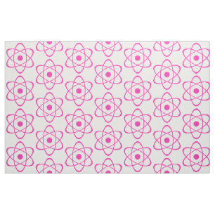 Rosa Atom Symbol Fabric Tyg