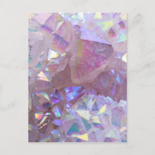 Rosa Aura Crystals Vykort