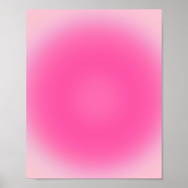 Rosa Aura Gradient Poster (Framsidan)