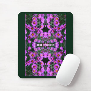 Rosa Autumn Aster Flowers Abstrakt Personlig Musmatta