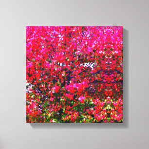 Rosa Autumn impressionistisk Löv träd Canvastryck