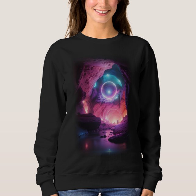 rosa av 3D Glowing Stone T Shirt (Framsida)