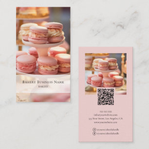 Rosa av Anpassningsbar för foto-QR-kod Visitkort