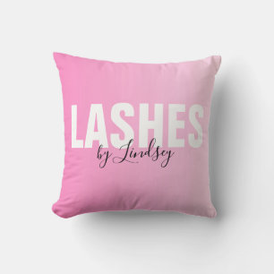 Rosa av Anpassningsbar i Lash Beauty Salon Kudde