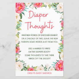 Rosa av babykläder och elfenbensBlommigtar