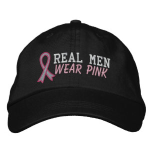 Rosa av Bära i Manar - bröstcancer Broderad Keps
