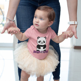 ROSA AV BÄRBARA PANDA-BÄRER (FRAMFÖR OCH BAKGRUND) T SHIRT