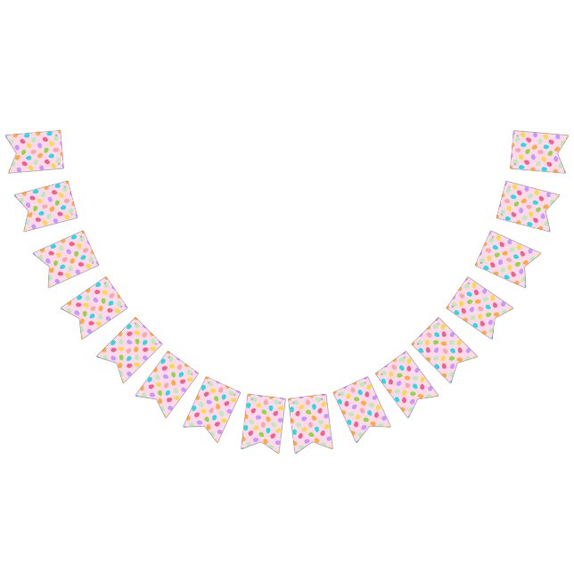 Rosa av basägg vimplar (Alla)