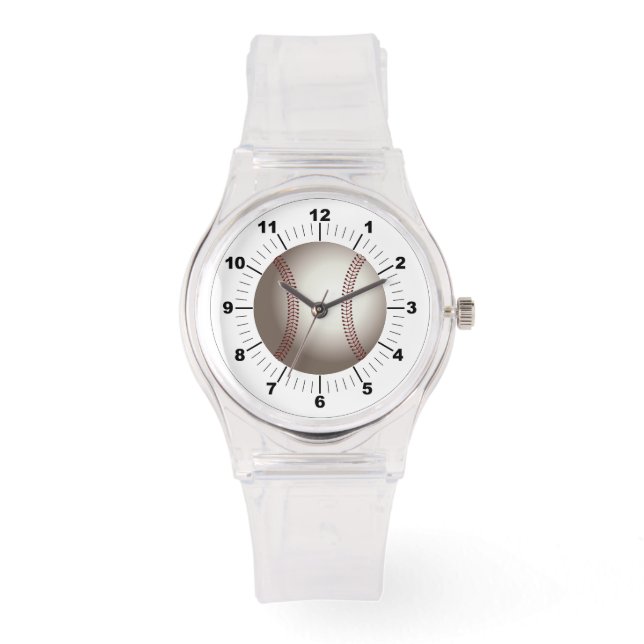 Rosa av Baskeball Sporty-kisel Armbandsur (Framsida)