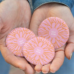 Rosa av bästa mamma-blommigt för sprängning av pas knapp<br><div class="desc">Abstraktens blommigt sprängde mönster pastells orange och rosa. Cute,  blommönster. Knappen Bästa mamma</div>