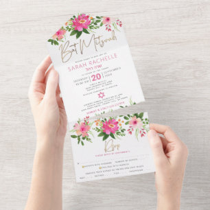 Rosa av bat mitzvah Guld-typ, Blommigt, vattenfärg