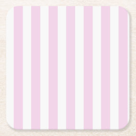 rosa av blek och rand av vitkuterier underlägg papper kvadrat