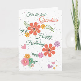 Rosa av blommans bästa Grattis på födelsedagen Grö Kort