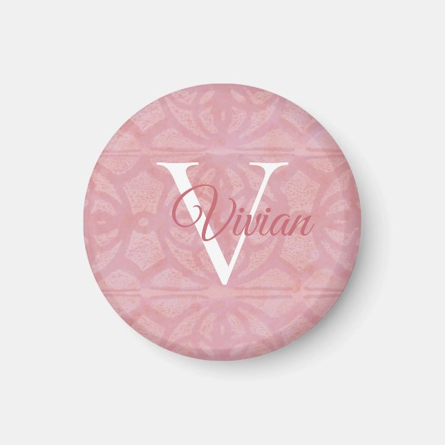 Rosa av Blommar av körsbär Magnet (Framsidan)