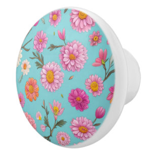 Rosa av blommor i blommigten av vita daisy knopp