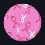 Rosa av bröstcancermedvetande Survivor Ribbon Magnet<br><div class="desc">Rosa av bröstcancermedvetande Survivor Ribbon</div>