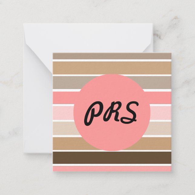 Rosa av Conch Seashell Anteckningskort (Framsida)