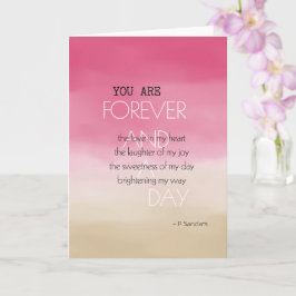 Rosa av Cream Watercolor för Forever and A Day Kort
