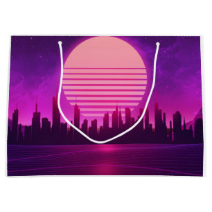 rosa av cyberpunk-eletronsyntwave scifi