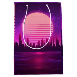 rosa av cyberpunk-eletronsyntwave scifi