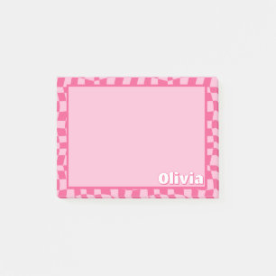 Rosa av disketter har kontrollerats post-it block