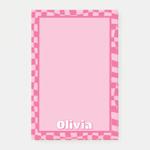 Rosa av disketter har kontrollerats post-it block