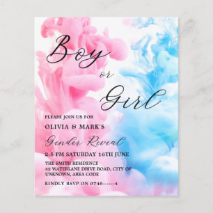Rosa av elegant och Gender för blå rök i Party