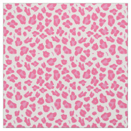 Rosa av elegant på Rosa Leopard Skriv ut Tyg