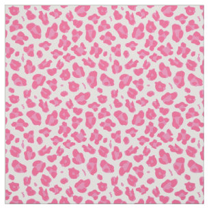 Rosa av elegant på Rosa Leopard Skriv ut Tyg