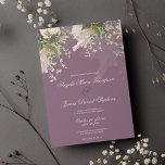 Rosa av elfenben blommigt bröllop i den botaniska  inbjudningar<br><div class="desc">Bröllbjudan för botanisk lila, elfenben, grönt och rosa blommigt. Den här bröllopsinbjudan till blommigten i land är perfekt för alla klassofistikerade och sofistikerade glam-flickor. Den här designen är perfekt för en händelse i trendig och snyggt party. Anpassa den här designen med egen information om meddelande och personlig. Alla designer skrivs...</div>