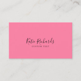 Rosa av enkel, minimalistisk QR-kod Visitkort