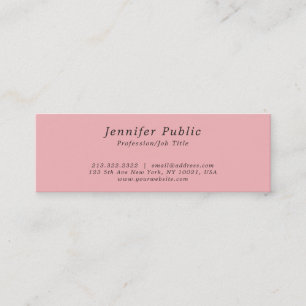 Rosa av enkel Professionell med minimal Elegant Mini Visitkort