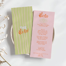 Rosa av färgad Orange Handskriven Quirky Bröllop