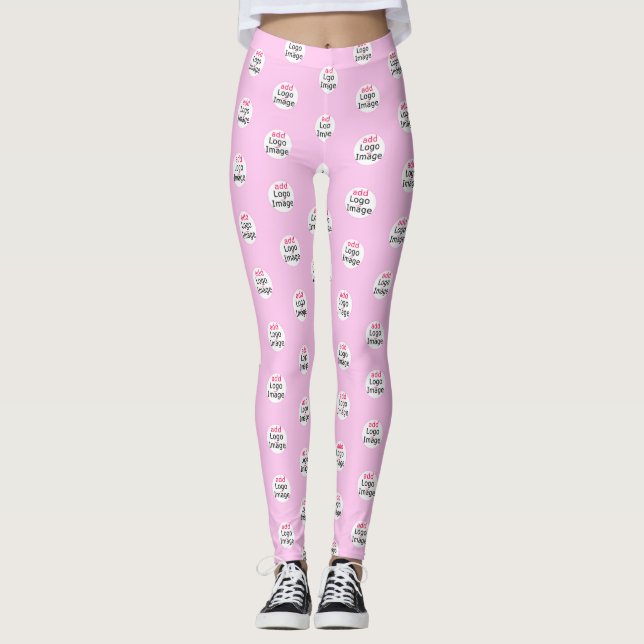 Rosa av fasansfull Professionell Anpassningsbar fö Leggings (Framsida)
