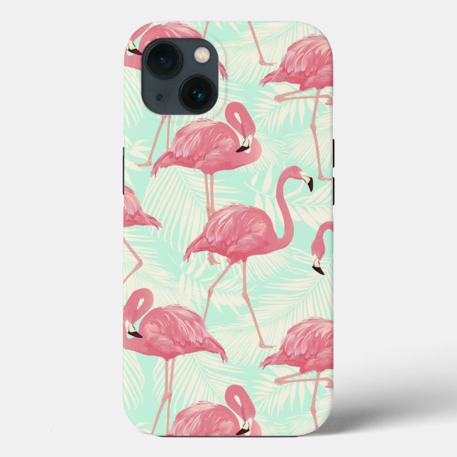 Rosa av Flamingo-mönster för Chicens Elegant (Baksida)