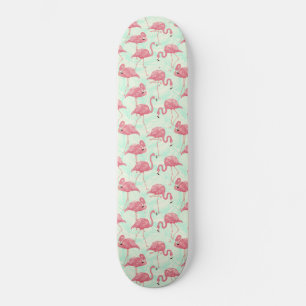 Rosa av Flamingo-mönster för Chicens Elegant Mini Skateboard Bräda 18,5 Cm