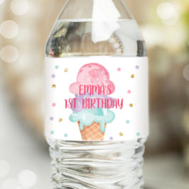 Rosa av Flaska Wrapper Summer Scoop Lila Vattenflaskor Etikett