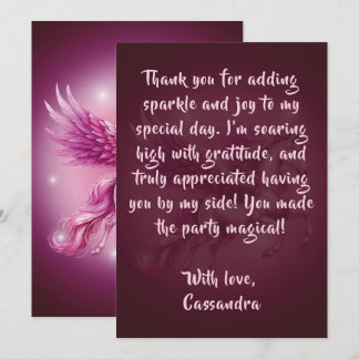 Rosa av födelsedagen Pegasus Fantasy Design Tack Kort