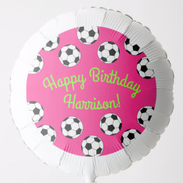 Rosa av Födelsedagsfest för fotbollssport