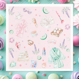 Rosa av Födelsedagsfest Pappersservett